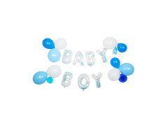 Baba fiú lufi készlet babaköszöntőre - 1 készlet