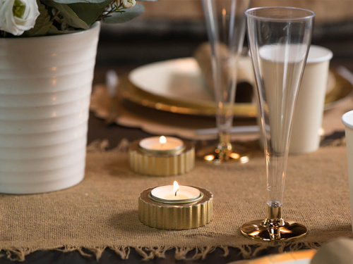 Arany pezsgőspoharak - 120 ml - 6 db.