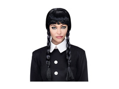 Fekete paróka copfokkal