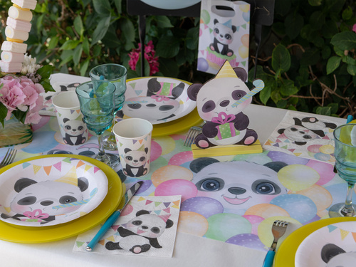 Panda papírszalvéta - 33 cm - 20 db.
