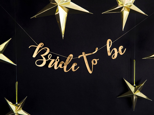 Transzparens felirat: Menyasszony lesz - 80 cm - 1 db.