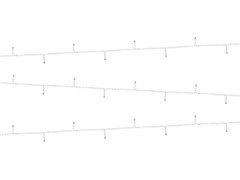 Fehér LED dekorációs lámpák - 10 m