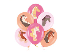 Ló latex lufi - 30 cm - 6 db.