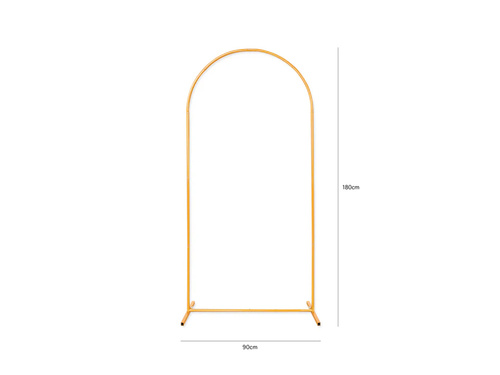 Léggömb íves keret arany - 80 x 180 cm - 1 db.