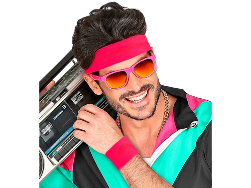 Disco 80-as évek neon rózsaszínű karszalagok - 2 db.