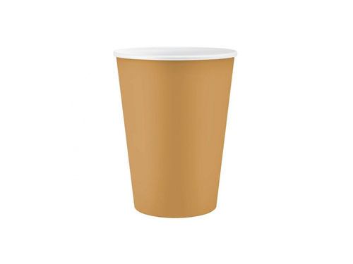 Arany papírpoharak - 250 ml - 6 db.