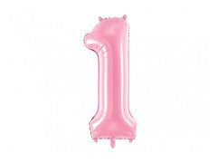 1-es számú rózsaszín fólialufi - 86 cm - 1 db.