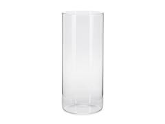 Üvegcső gyertyákhoz - 10x23cm - 1 db.