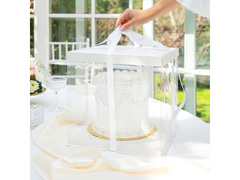 Dekoratív tortadoboz - 30 x 30 x 30 cm - 1 db.