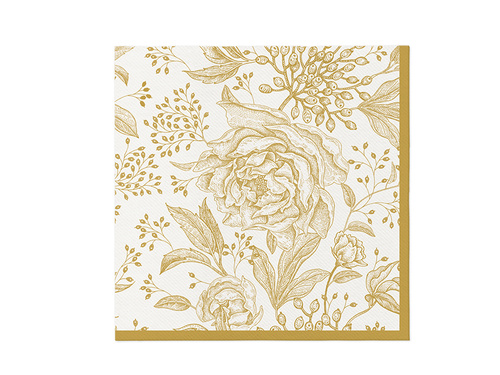 Arany bazsarózsa szalvéták - 40 cm - 12 db.