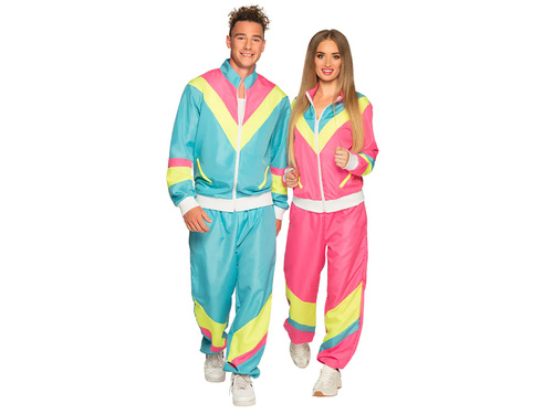 Disco tréningruha rózsaszín jelmez nőknek - 1 db.