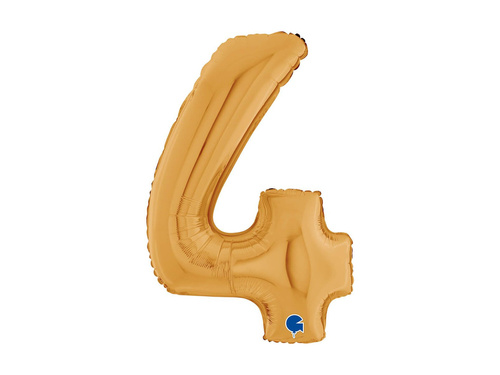 4-es számú aranyszínű fólialufi - 26" - 1 db.
