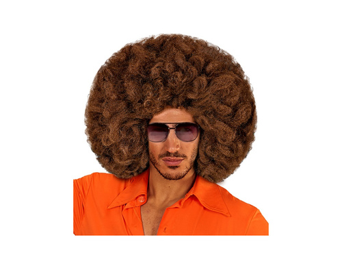 Barna nagy afro paróka