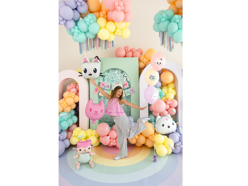 Gabbi Macskaház latex születésnapi lufi - 30 cm - 8 db