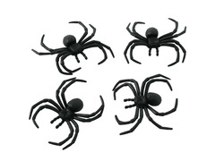 4 műanyag pókból álló készlet - 8 cm