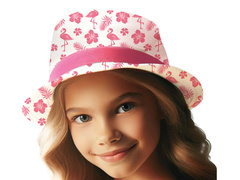 Hawaii kalap Flamingók gyerekeknek - 1 db.