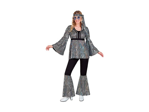 70-es évek diszkó jelmez - ezüst hullámok