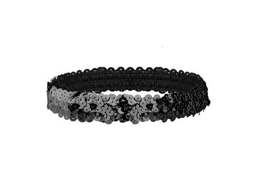 Retro fekete karszalag - 1 db.