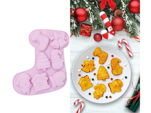 Karácsonyi kekszforma - 7 db.