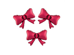 Fólia lufi Piros kártya - 55 x 42 cm - 3 db.