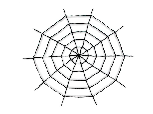 Nagy fekete pókháló - 150 cm - 1 db.