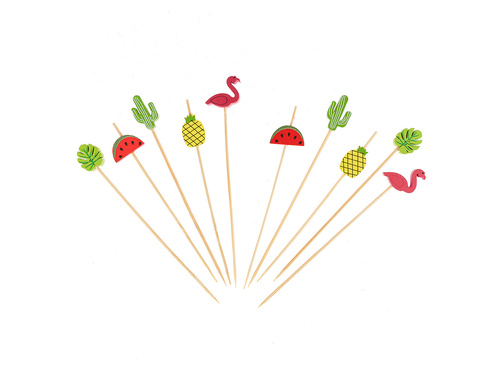 Jégkrém fogpiszkáló vegyes mintákkal - 12 cm - 10 db.