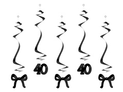 Függő díszítő örvények negyven masnihoz - 5 db.