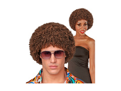 Barna afro diszkó paróka az 1970-es évekből.