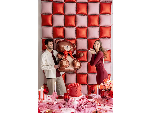 Teddy maci álló fólialufi - 59 x 88 cm - 1 db.