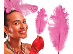 Nagy rózsaszín toll - 30 cm - 1 db.