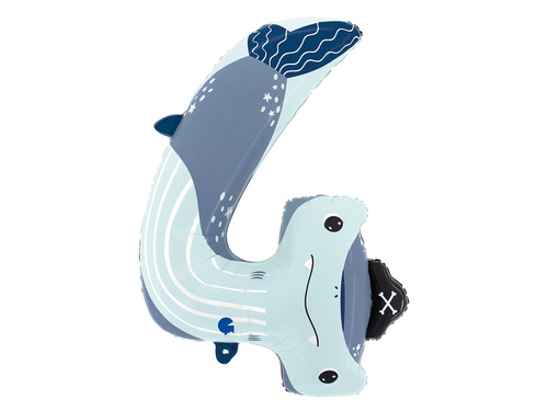 Fólialufi 4-es számú cápa - 62x88 cm - 1 db.