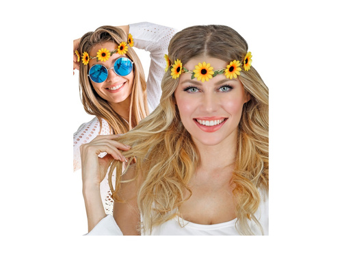 Fejpánt napraforgóval