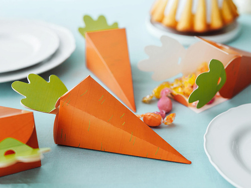 Sárgarépa díszdobozok - 6 db.