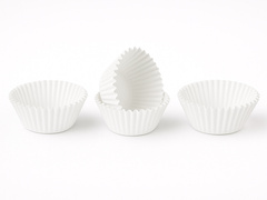 Fehér cupcake liners - 50 db.