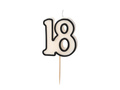Gyertya a 18. születésnapra - 5,5 cm - 1 db.