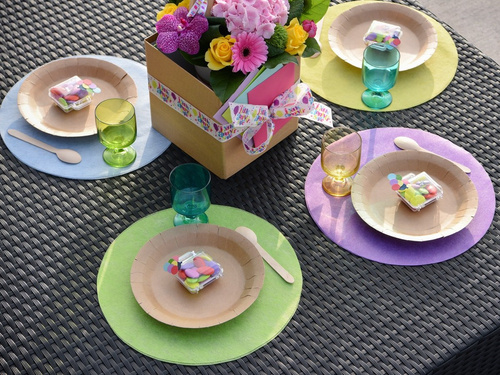 Kraft tányérok - 22,5 cm - 10 db.