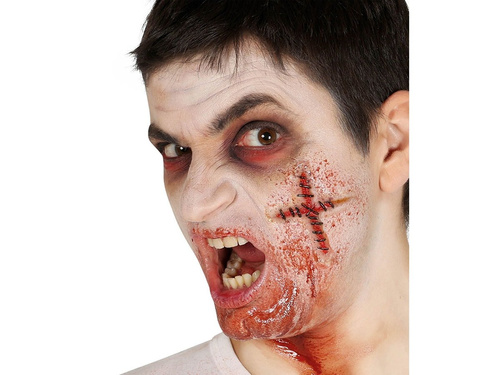 Varrott kereszt alakú seb - 1 db.