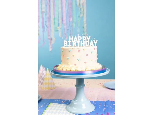 Pikers gyertyák Boldog születésnapot tábla - fehér
