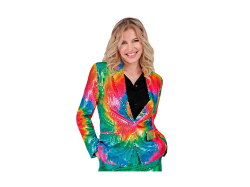 Party Fashion - nyakkendős flitteres kabát