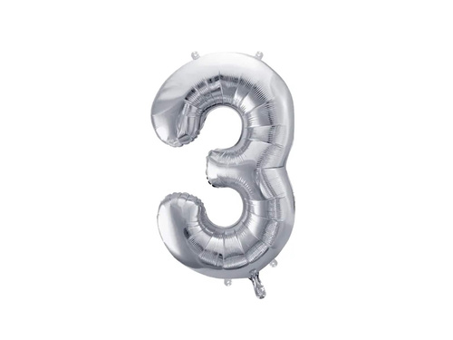 Fólia lufi 3 ezüst - 72 cm - 1 db.