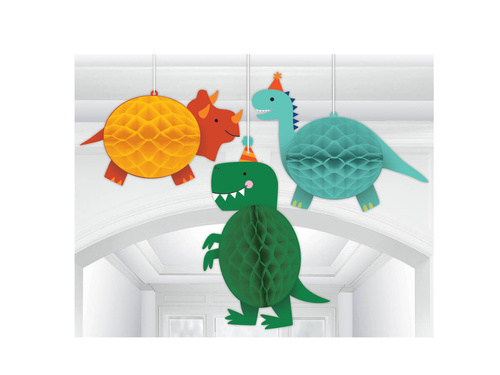 Függődísz Rózsás dinoszauruszok - 3 db.