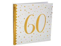 Fehér nyomtatott vendégkönyv 60 - 24 cm x 24 cm