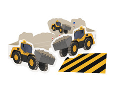 Születésnapi meghívók Construction - 8 db.