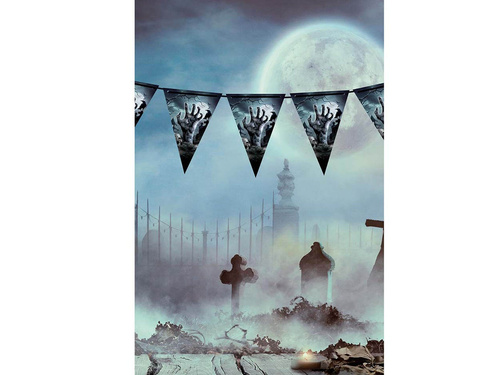 Zombi zászló banner - 300 cm - 1 db.