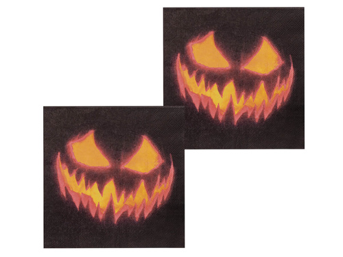 Ijesztő tök szalvéták - 33 cm - 20 db.