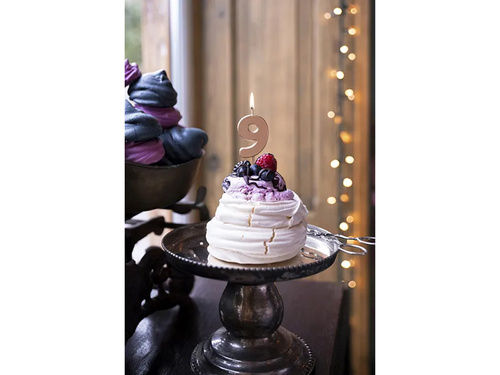 Kilences gyertya rózsaarany - 9 - 1 db.