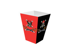 Kalóz popcorn dobozok - 6 db.