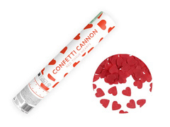 Lövőcső - piros szívek - 28 cm - 1 db.