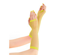 Sárga hálós kesztyű - 24 cm