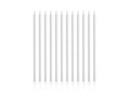 Ezüst születésnapi gyertyák - 13,5 cm - 12 db.